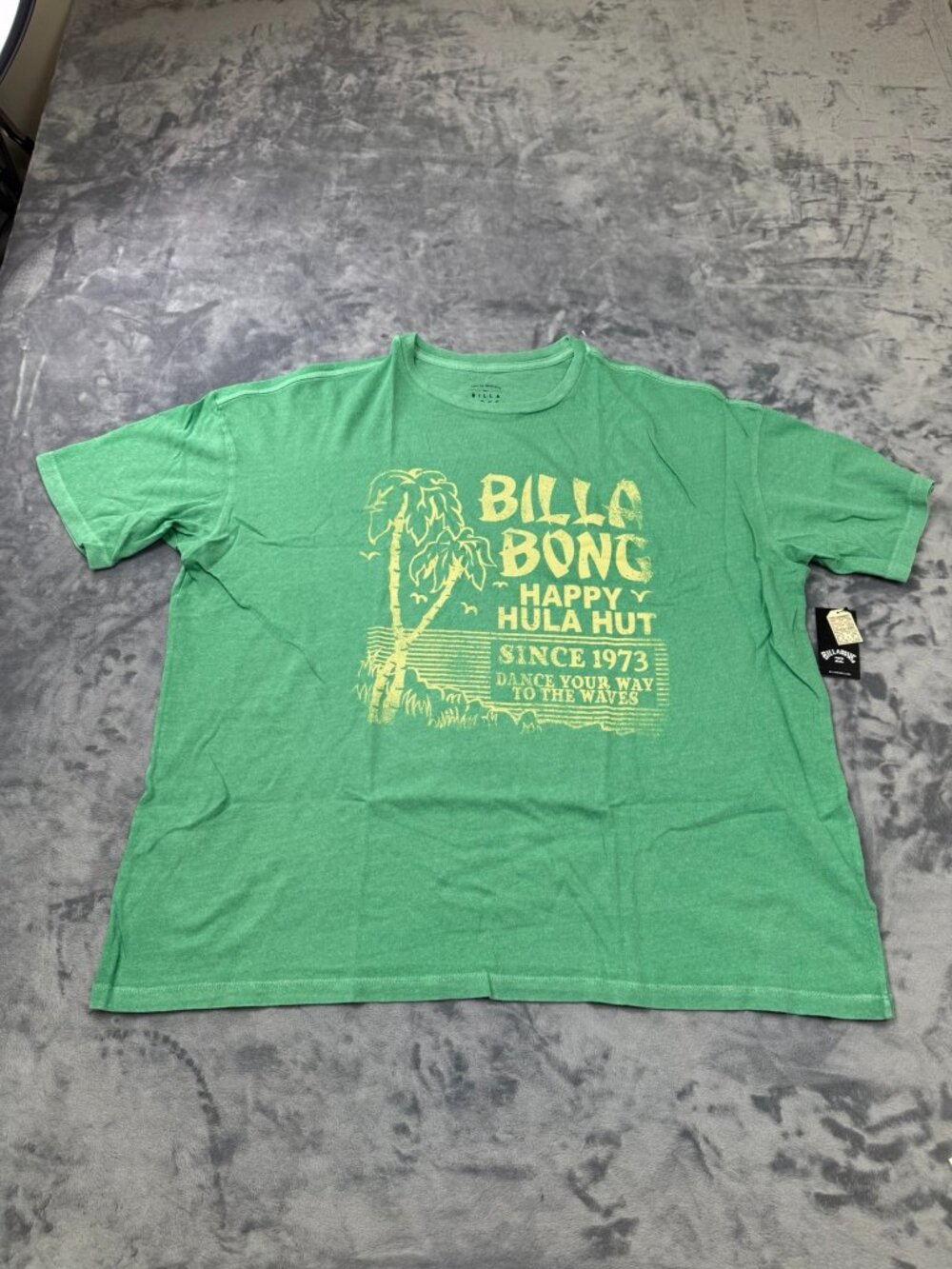 Billabong Women's Juniors Oversized Short Sleeve T Shirt Happy Hula Hut Size M